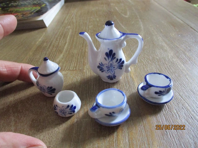 Ancien Service à Thé De Poupée - Porcelaine - Dinette Vintage Années 1950