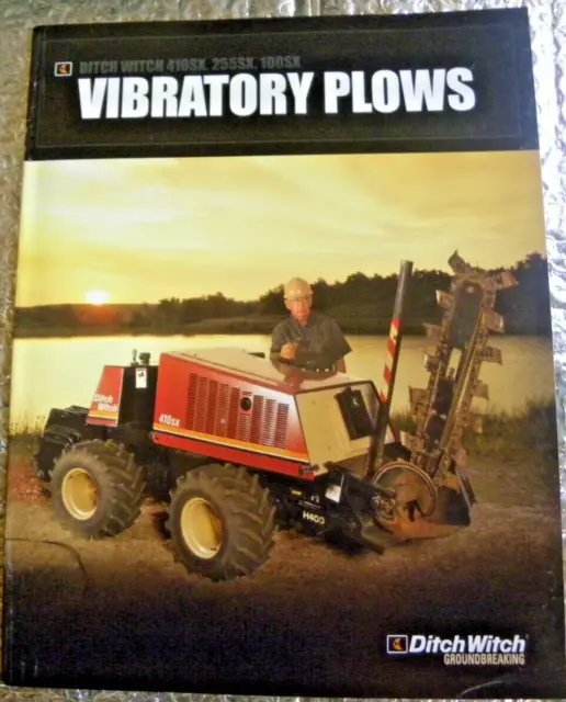 Factory OEM Dealership Brochure Undated Ditch Witch Vibratory Plow 410SX 255SX