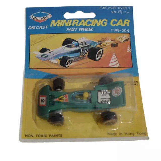 Tins Toys Vintage No.2 Tyrrell Ford F1 Green Die Cast Car 7cm Sealed Packet