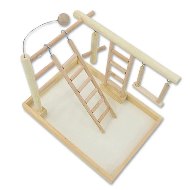 Bird Ladder Climbing Wooden Ladder for Birds Climbing Decoration Swing Set
