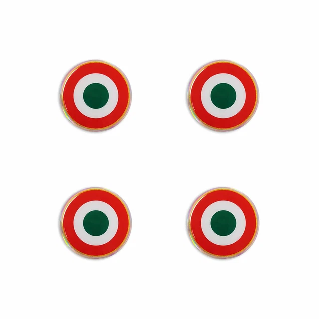 Spilla Coccarda Italiana - Smalto Verde Bianco Rosso Con Bandiera - Foto 9