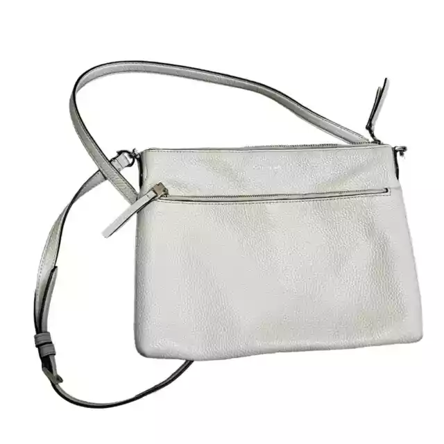 Kate Spade Rosie Large Crossbody White Leather K5807 Parchment 