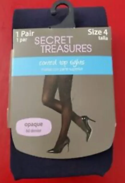 2 Pr George/Secret Treasures Body Shaping Pantyhose-S/M, M/T, Plus, 2XL-5  colors