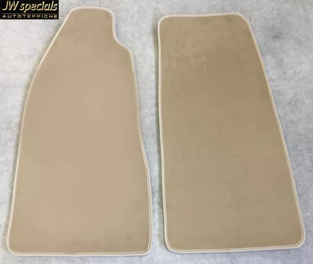 Alfombrillas para Coche Tappetini Fiat 124 Spider 1966-1985 Crema Terciopelo 2tl