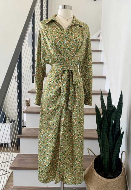 zara shirt dress green Lemon green zara long shirt dress with layered open sleeve feature – HTKD  Apparels Private Limited