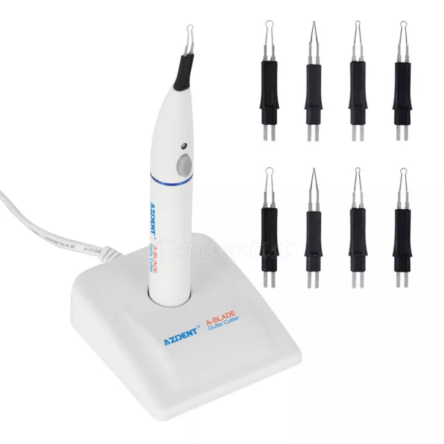 Cortador de encías de dientes de gutapercha dental inalámbrico+8 piezas puntas