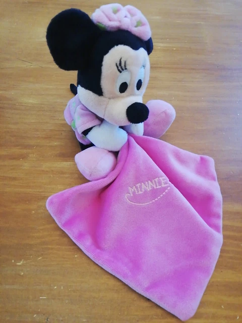 Doudou Disney Simba Toys Souris Minnie Rose Mouchoir Luminescent Lune Étoile