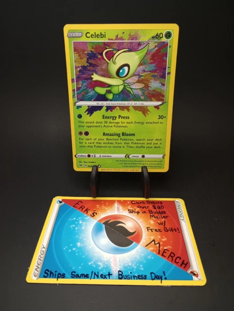 Celebi 9/185 Vivid Voltage Holo Amazing Rare Pokemon Card