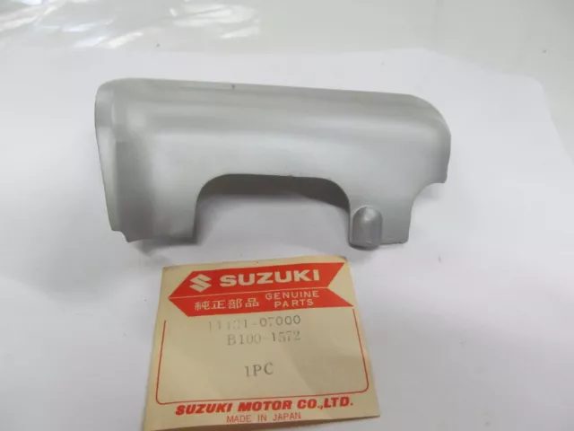 Suzuki B100P B105P nos carburetor cover gray 11431-07000 Suzuki B100P B105P nos carburetor cover gray 11431-07000