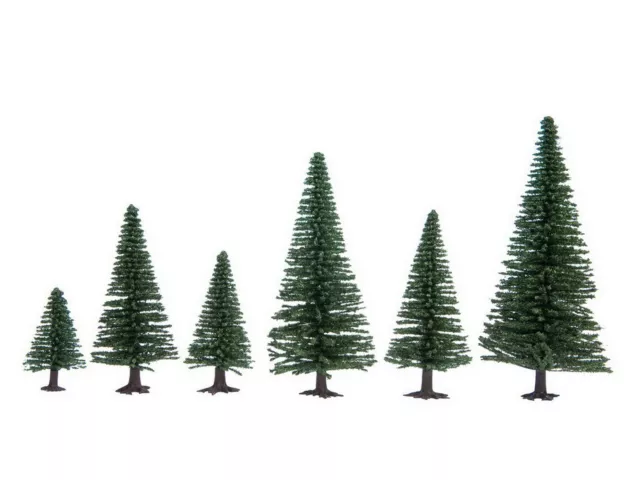 NOCH HO, TT Scale Model Fir Trees (25pcs, 5 - 14cm)