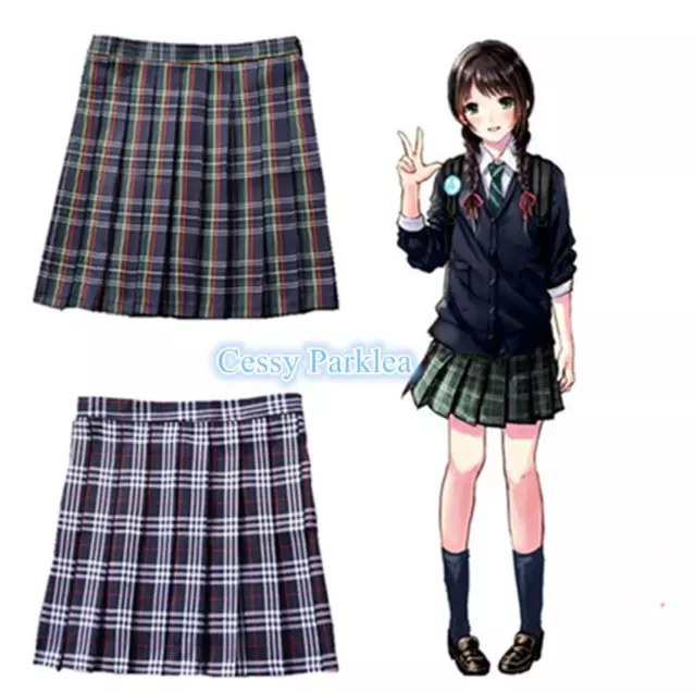GIRLS WOMEN JAPANESE College School Uniform Short JK Sailor Solid Pleated  Skirt $17.95 - PicClick AU