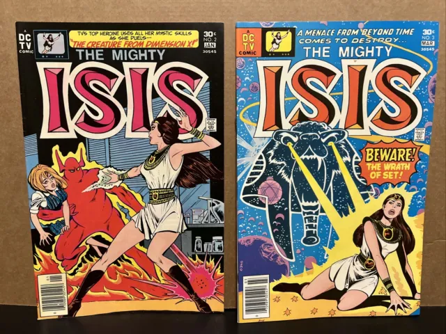 The Mighty Isis 2 3 DC Comics Combine Shipping 1976