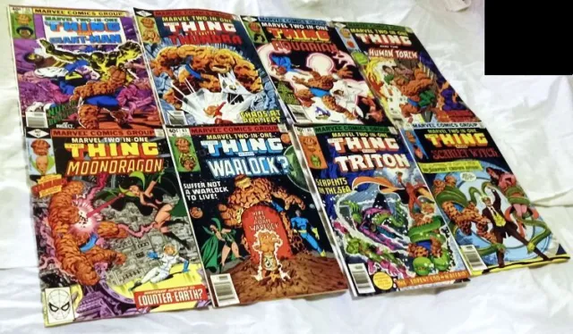 Bronze Marvel Two-In-One 47 comics (Thing) Lot Nice grades #55 up Fantastic Four