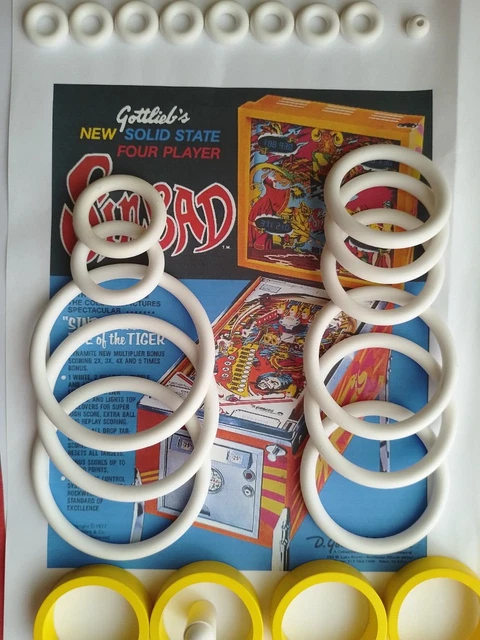 Kit Complet De Rechange Pour Flipper Gottlieb Spin Wheel - Billes, Ampoules, élastiques