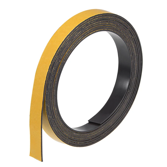 Flessibile Magnetico Striscia Magnetico Foglio Autoadesivo Etichette Adesivi #1