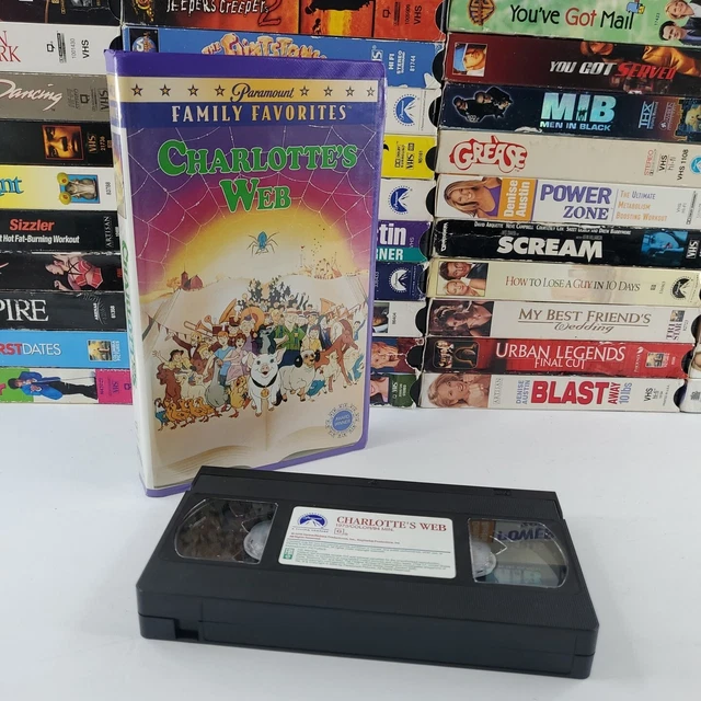CHARLOTTE'S WEB VHS Video Tape Classic Hanna Barbera Movie Clamshell