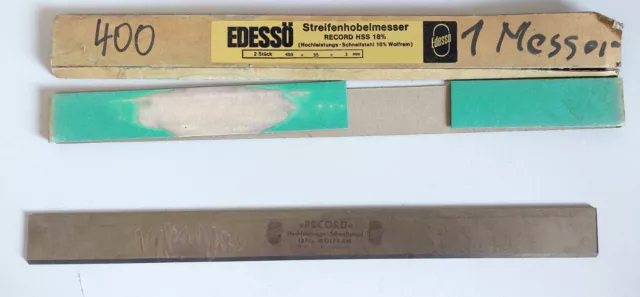 Streifenhobelmesser Edessö Record HSS 18% - 400/35/3mm