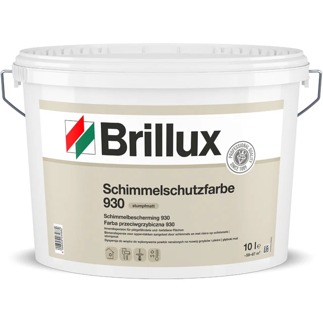 10 litri vernice antimuffa Brillux 930 - antimuffa