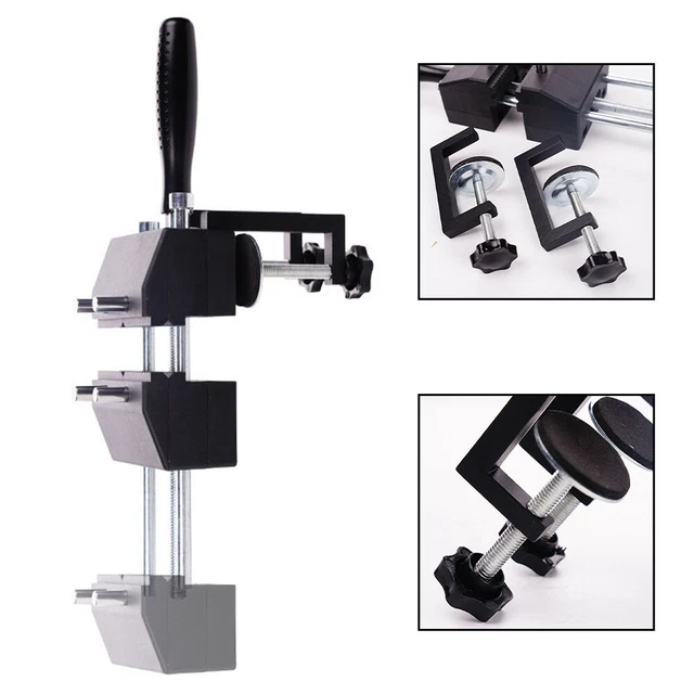Bestgle Mini Table Pince à Vis Étau Avec Ventouse - Mini Étau Pivotant 360° En Acier Pour Précision