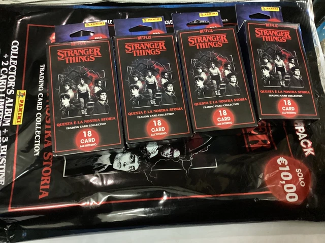 Stranger Things Pack STARTER PACK STRANGER THINGS 2025/26 trading card collection + 12 packs ...