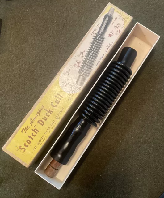 THE AMAZING SCOTCH Duck Call Vintage In Original Box 1401 Oakfield