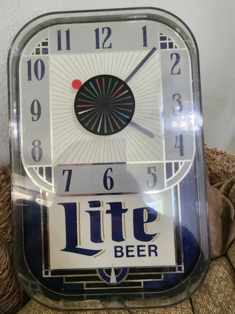 vintage miller lite clock
