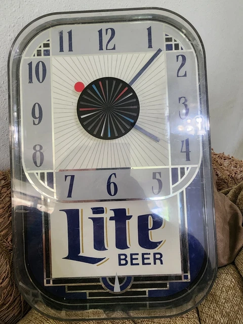vintage miller lite clock