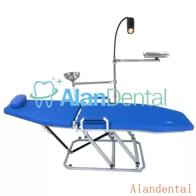 Greeloy New Mobile Portable Dental Folding Chair Unit with LED Cold Exam Light 3