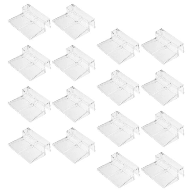 16 Pcs Glass Cover Clips Aquarium Cover Bracket Fish Aquarium Accessories Handle