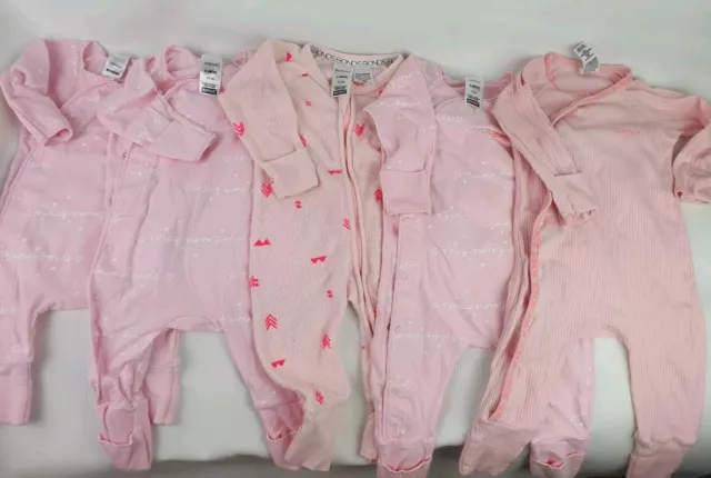 Bonds Wondersuits Pink Cozysuit Bundle Newborn 000 And 00 Wondersuit