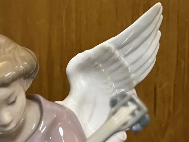 Lladro Heavenly Strings #5491 Angel Playing Mandolin 3