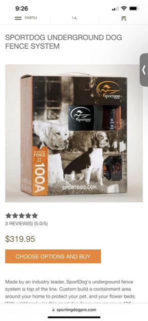 Sport dog Underground Fence System