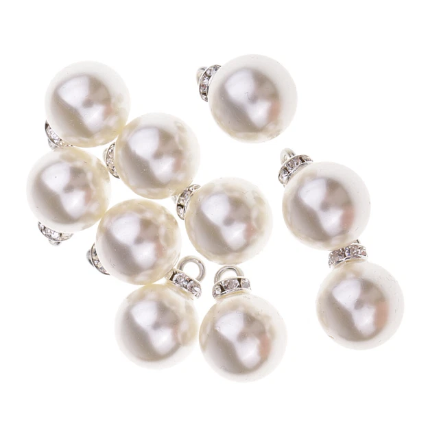 10 Stück Kristallperlen Strass Anhänger Charms für Ohrring Schmuckherstellung