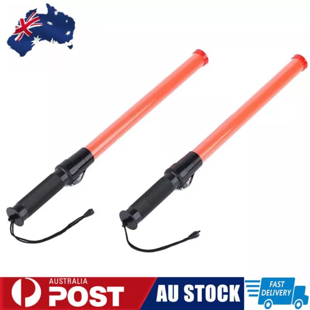 2pack Safety Road Traffic Wand Control Stick LED Light Signal Warning Parking