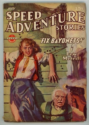 Ward Gga Cvr Arte ; Lew Merril; Clayton J Clayton Velocità Avventura Luglio 1943 H 