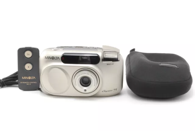 TESTED!! [NEAR MINT w /Case] MINOLTA Capios 75 Point & Shoot Film Camera JAPAN