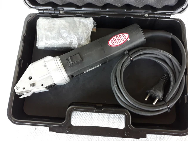 DRÄCO. S 1002 N-1. TIJERAS DE PLÁSTICO PROFESIONALES COMO NUEVAS.+ ACCESORIOS. Año 2013. EXCELENTE ESTADO.