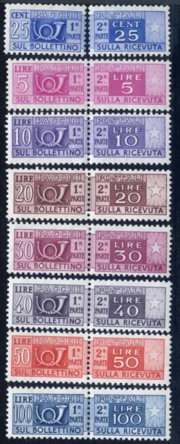 Italy 1955/59 Set Of Parcels, Postage Due, Stamps