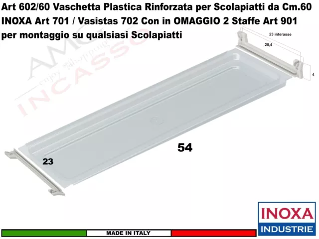 Kit Scolapiatti Vasistas Pensile 40 702/40 + Vaschetta 602 + Telaio 502