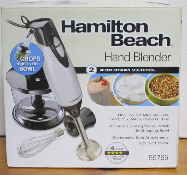 HAMILTON BEACH HAND Blender 2 Speed Kitchen MultTool Style 59765 25.
