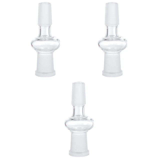 3 Count Essential Adapter Glass Glass Pipes Connector