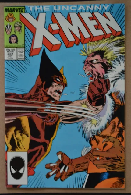 The Uncanny X-Men # 222 : Very Fine/Near Mint :  October 1987 : Marvel Comics.