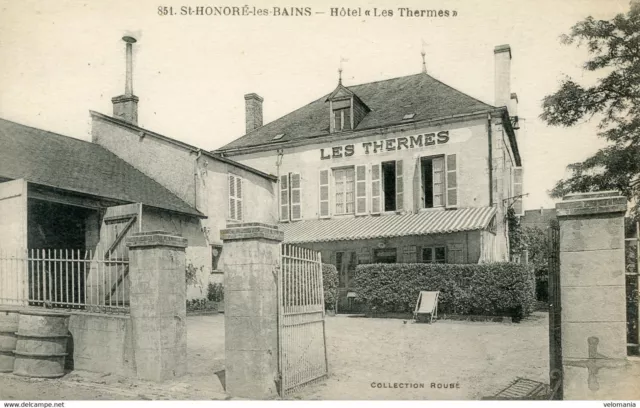 8963 cpa 58 Saint Honoré les Bains - Hotel "Les Thermes"