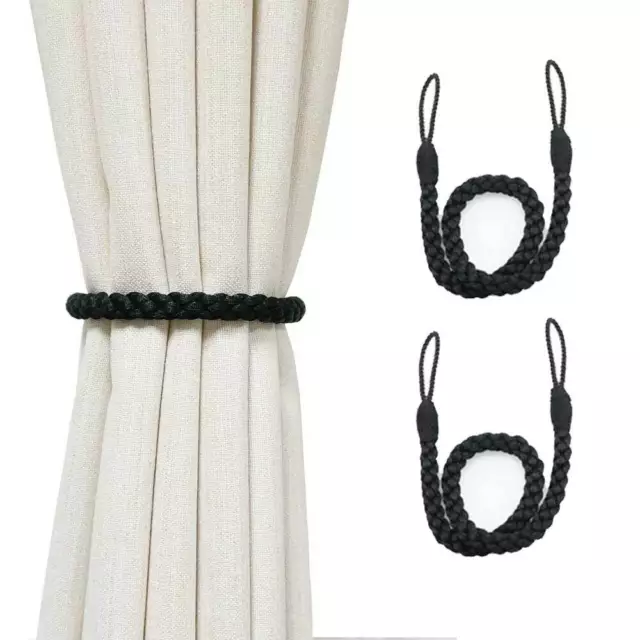 HIASTRA Curtain Tieback Tie Backs Holdback Handmade Braid Curtains Rope Decor