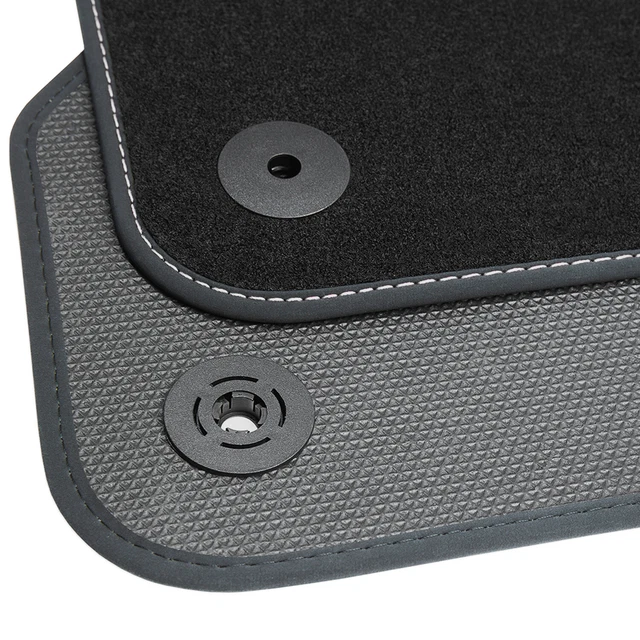 Tapis De Sol Sur Mesure Pour Mercedes Classe C W204 / S204 (2007-2014) - Velours Noir, Fabriqué En Allemagne - 7