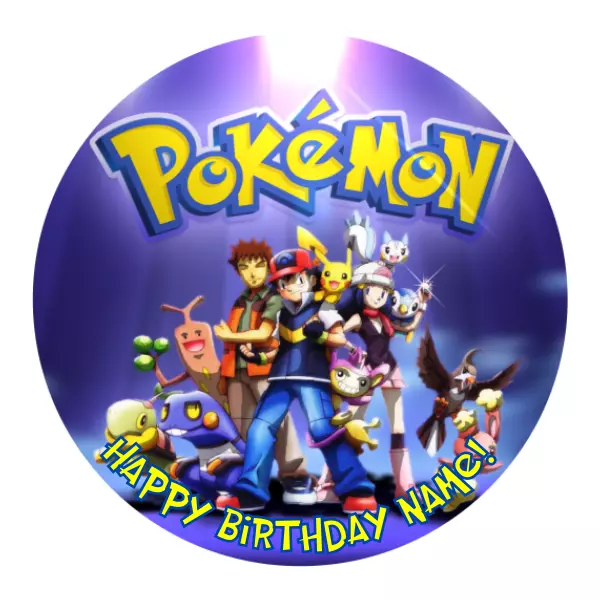 Pokemon Go 2 Edible Birthday Cake Topper