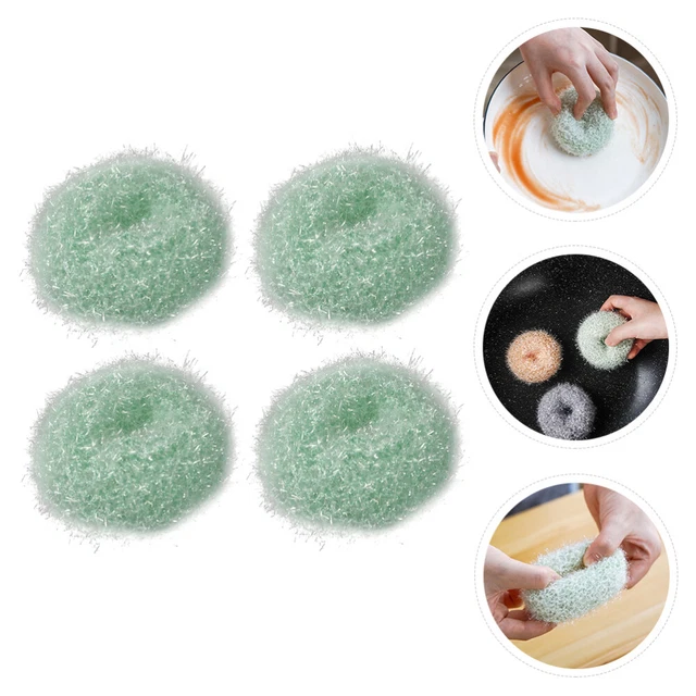4 piezas bolas de limpieza bola de cepillo de cocina depuradores bolas de limpieza de herramientas