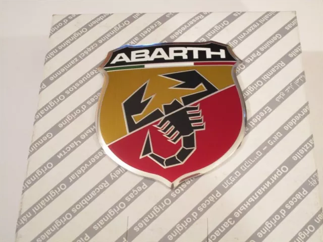 Logo Armoirie Orrnement Abarth Avant Fiat 500 Cinquecento Original Front Emblem
