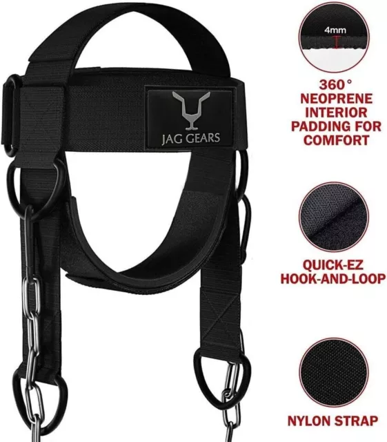 Neck trainer gym head trainer neck strap training weight lifting neck muscles 2