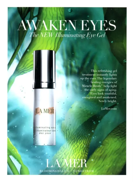 2015 La Mer Skincare Illuminating Eye Gel MAGAZINE PRINT AD Advertisement Page